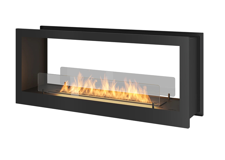 Eingebauter Bio-Kamin Infire 2 SIDE 1200