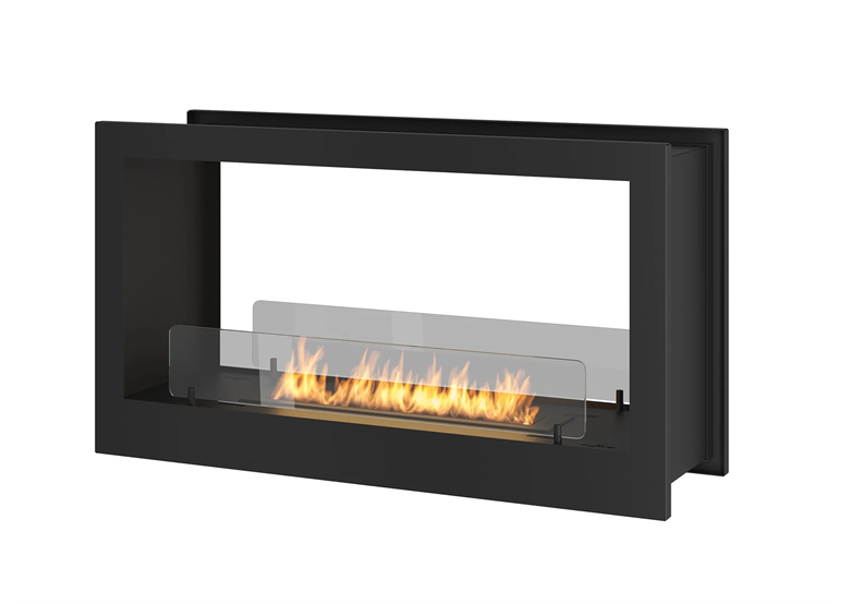 Eingebauter Bio-Kamin Infire 2 SIDE 900