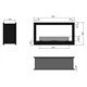 Eingebauter Bio-Kamin Infire 2 SIDE 900