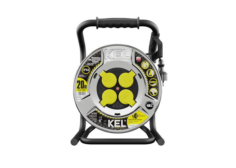 Spulenverlängerungskabel KEL PB-HEAVY/D/K/3X1,5/H05RR-F-czarny