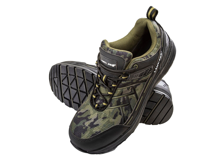 Gestrickte Ripstop-Camouflageschuhe grün, S2 SRC, 42, CE Lahti Pro L3043042