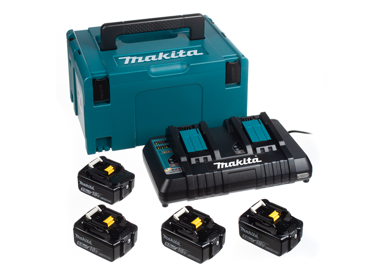 Akkus 18V 5,0Ah (x4) und Ladegerät Makita 9WZBGAA0