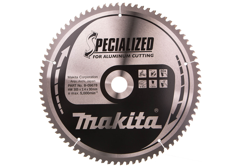 Spezial Alu Sägeblatt 305x30mm T80 Makita B-09678