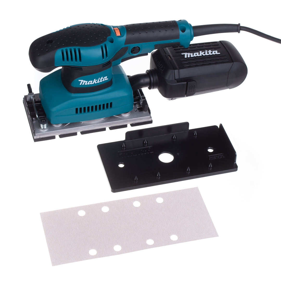 Makita BO3711 Schwingschleifer – 190 Watt Mit Staubabsaugung Und Soft-Grip