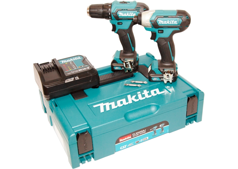 Werkzeugset 12V Makita CXT CLX224SAJ 2x2.0Ah