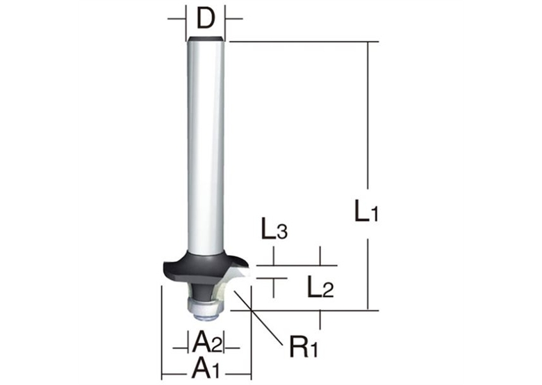 Abrundfräser Makita D-09422