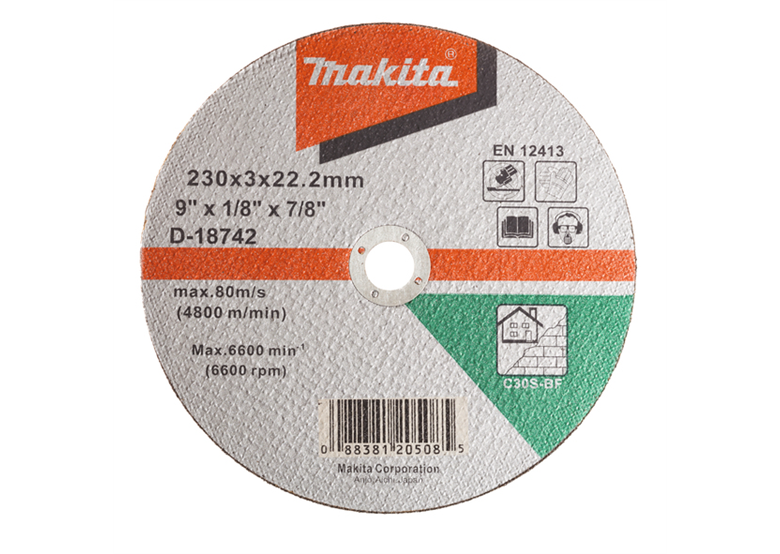 Schnittscheibe für Metall C30S flach Makita D-18742