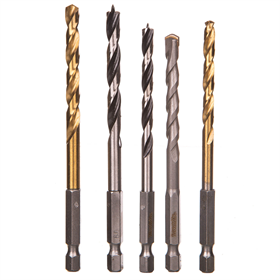 Bohrer-Set ECONOMY mit Bohrfutter 1/4" 5 Stück Makita D-23759