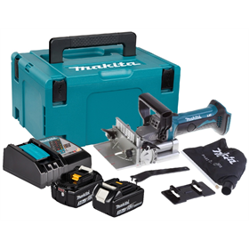 Flachdübelfräse Makita DPJ180RFJ 2x3.0Ah