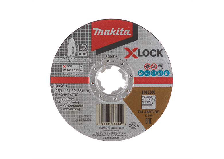 Trennscheibe 125mm X-Lock A60T Makita E-00418