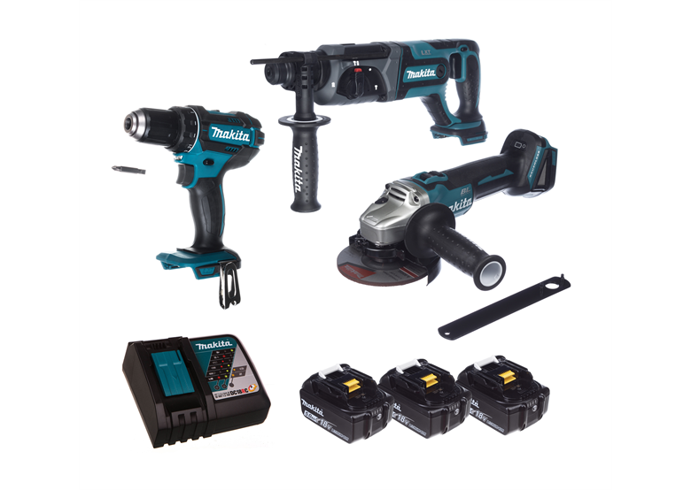 Werkzeugset 18V Makita LXT DLX3078TX1 3x5.0Ah