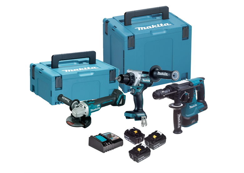 Werkzeugset 18V Makita LXT DLX3202TJ 3x5.0Ah