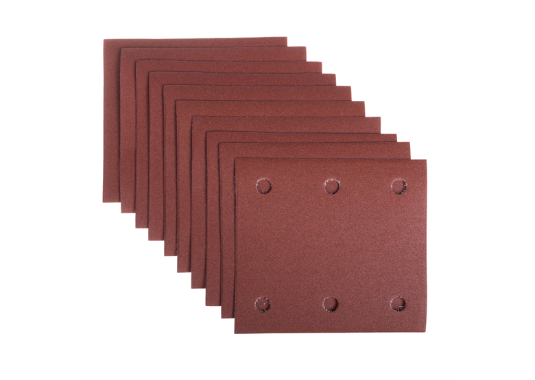 Schleifpapier Klett 114 x 102 mm (6 Löcher) Körnung 240, 10 Stück Makita P-33152