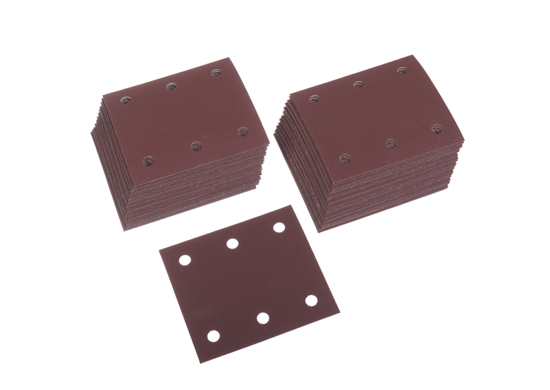 Schleifpapier Klett 114 x 102 mm (6 Löcher) Körnung 320, 50 Stück Makita P-42494