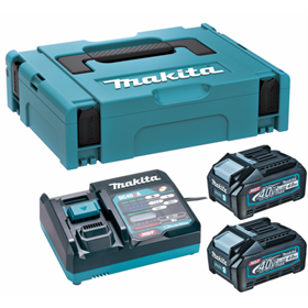 Starter-Set Makita XGT 2xBL4040+DC40RA