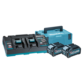 Starter-Set Makita XGT 2xBL4040+DC40RB