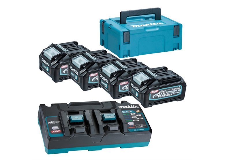 Starter-Set Makita XGT 4xBL4040+DC40R