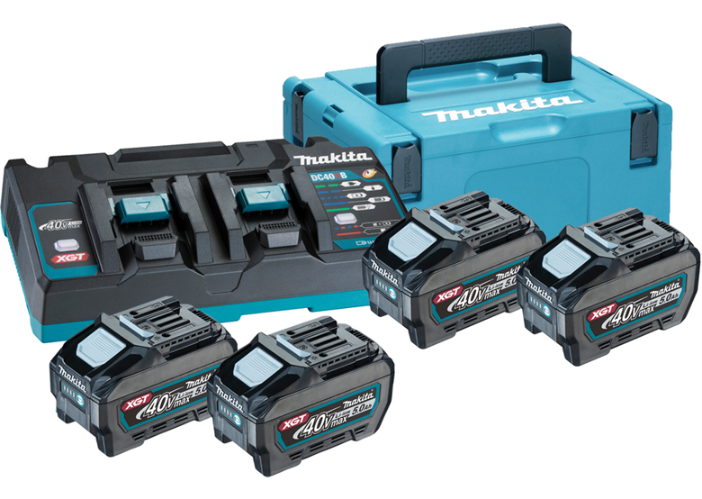 Starter-Set Makita XGT 4xBL4050F+DC40RB
