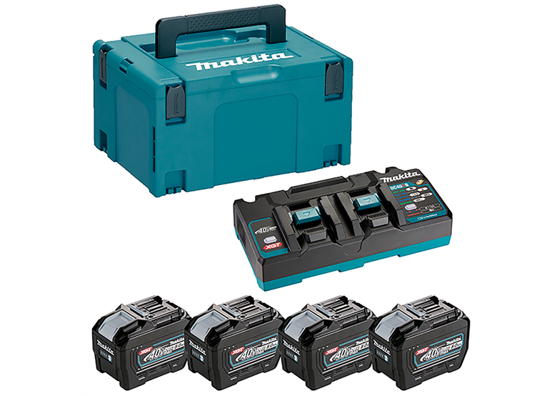 Starter-Set Makita XGT 4xBL4080F+DC40RB