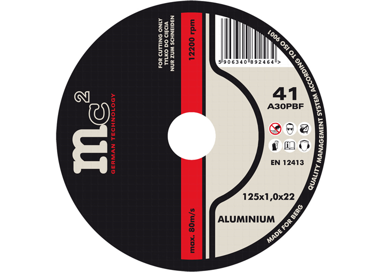 Kreissägeblatt für Aluminium 125x1,0x22mm MC2 9409612500