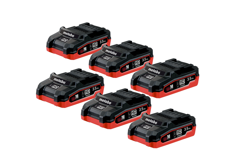 6-tlg. Akku-Set LiHd Metabo 18V / 3,5Ah
