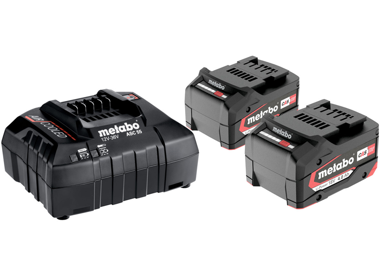 Starter-Set 2x 18 V Li-Power 4,0 Ah Akkus mit ASC 30-36 V Ladegerät Metabo 685050000