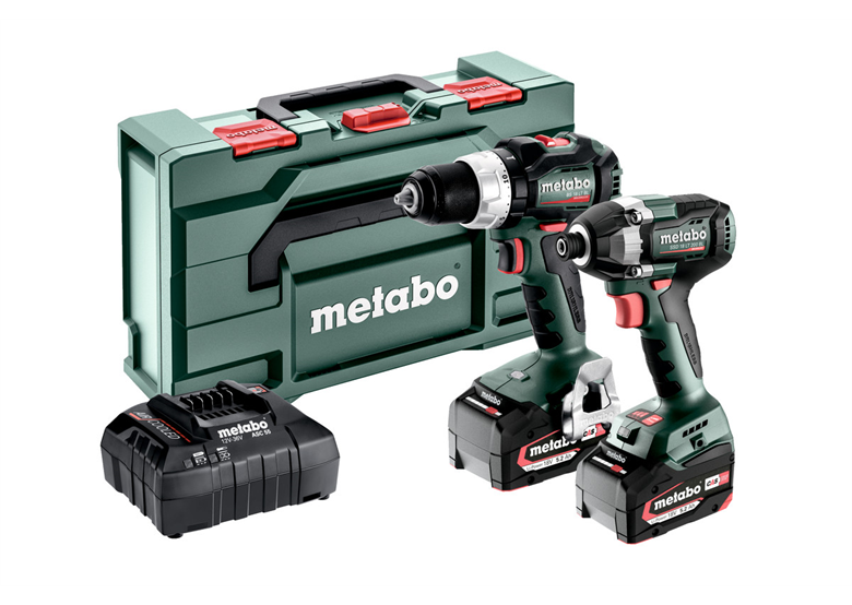 Werkzeugset 18V Metabo CAS BS 18 LT BL/SSD 18 LT 200 BL 2x5.2Ah