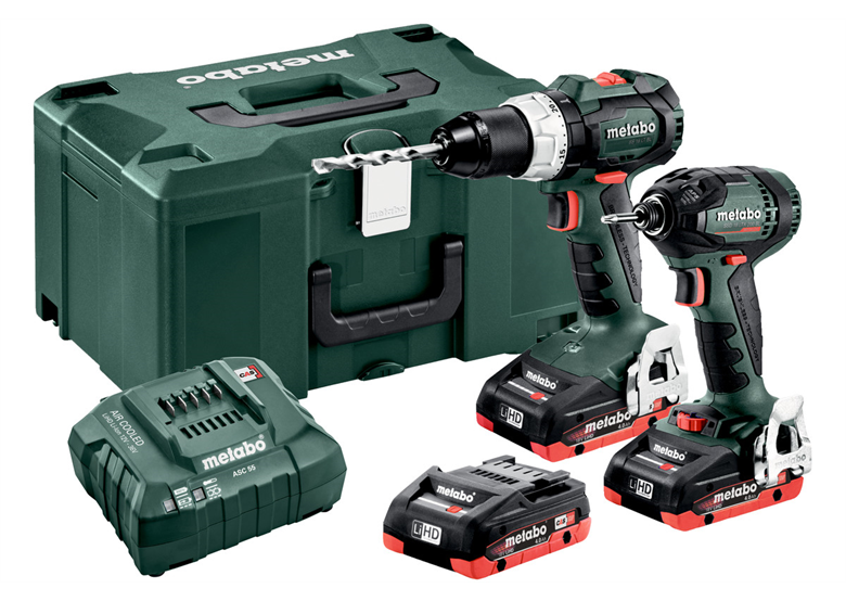 Werkzeugset 18V Metabo CAS Combo Set 2.1.11 2x 4.0Ah
