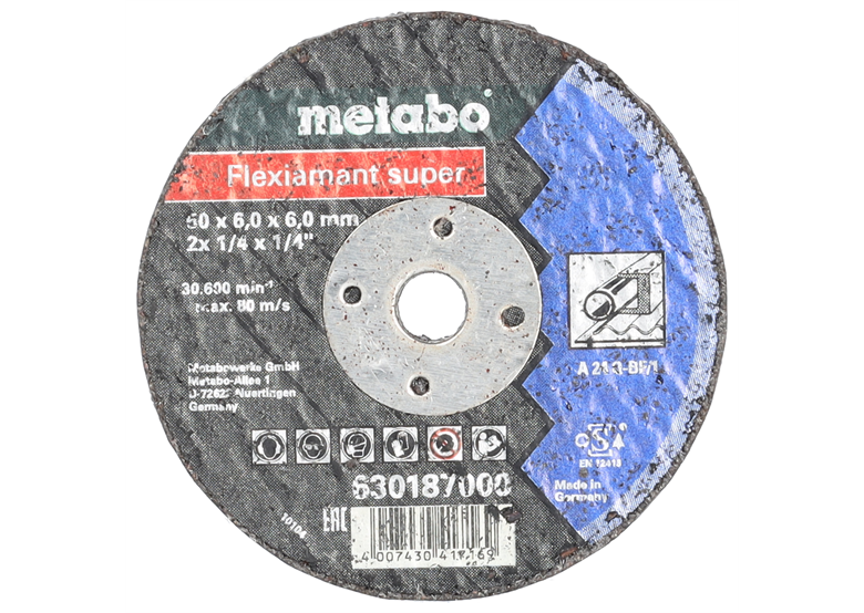 Kleintrennscheibe 50x6x6mm Metabo Flexiamant Super