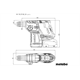 Kombihammer SDS-Plus Metabo KH 18 LTX BL 24 2x4.0Ah