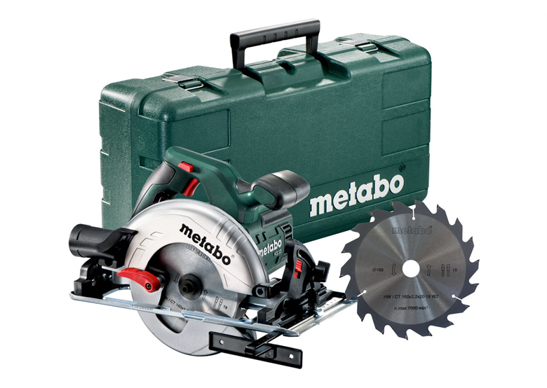 Handkreissäge + 2 Sägeblätter Metabo KS 55