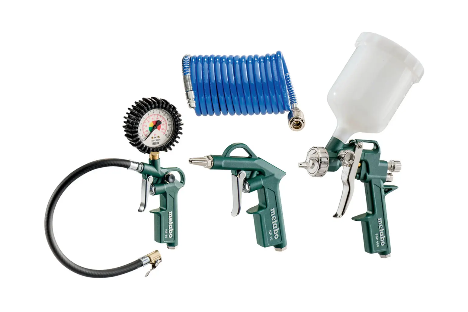 4 tlg. Druckluft-Werkzeugset Metabo LPZ 4