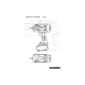 Schlagschrauber Metabo SSW 18 LTX 1450 BL