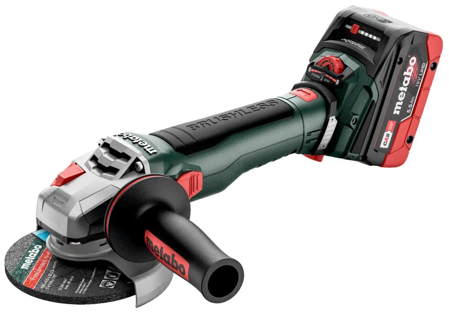 Winkelschleifer Metabo WVB 18 LT BL 11-125 Quick 2x5.5Ah
