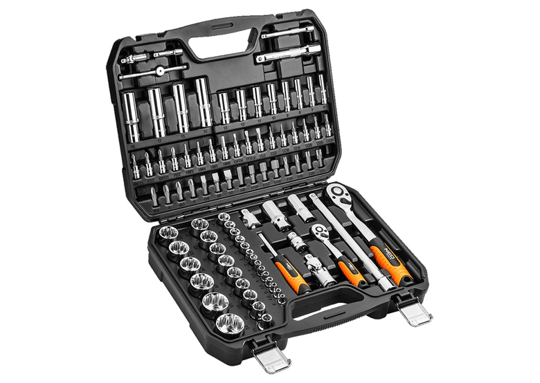 Steckschlüsselsatz 86Stck., 1/2", 1/4", CrV Neo 08-664