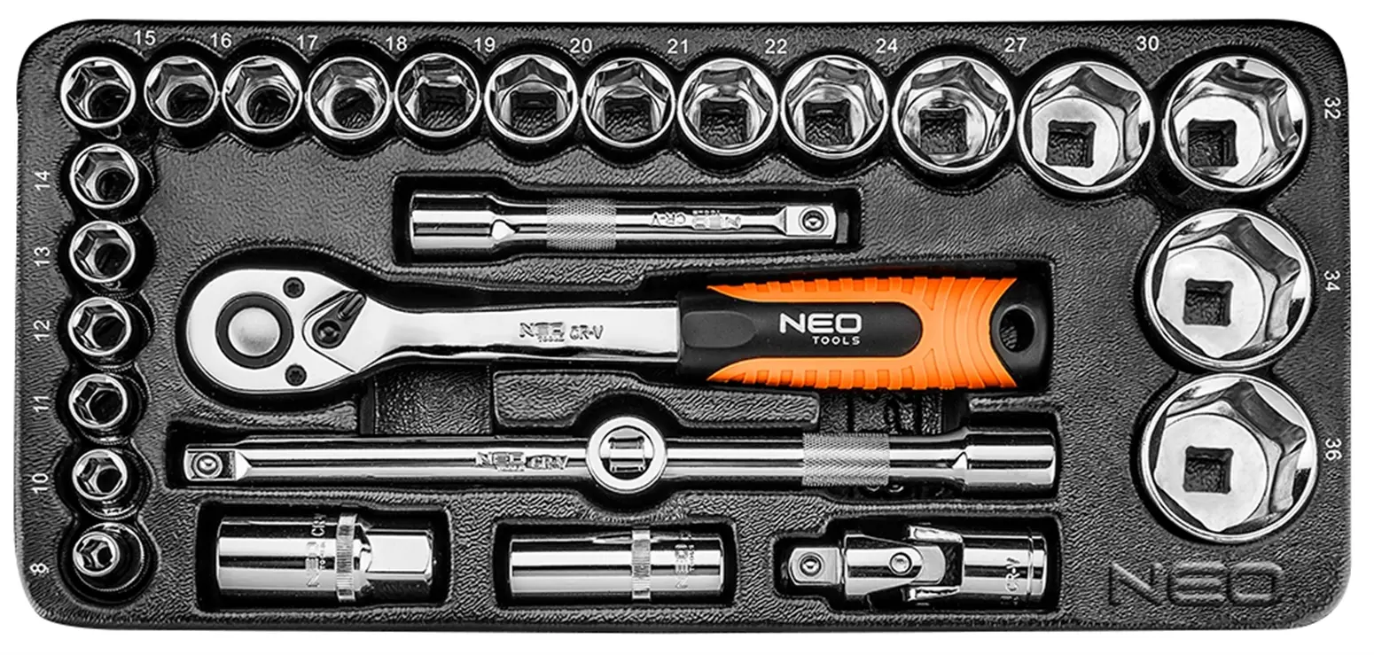 Einlage für Werkzeugschrank mit 1/2" Nüssen Neo 84-238