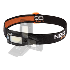 Akku-Stirnlampe USB 180 lm COB LED + Bewegungssensor Neo 99-069