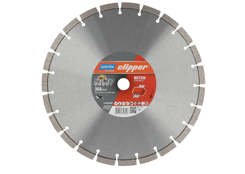 Diamanttrennscheibe 350x25,4mm Norton Clipper PRO Beton Silencio