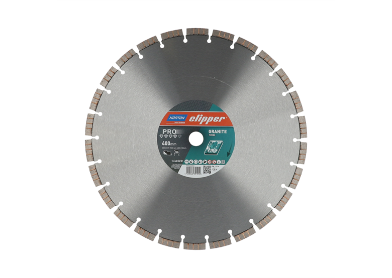 Diamantscheibe 400x25,4mm Norton PRO Granite Turbo