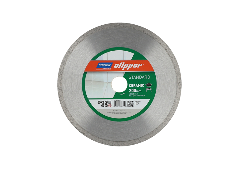 Diamanttrennscheibe 200x25,4mm Norton STANDARD Ceramic 200mm