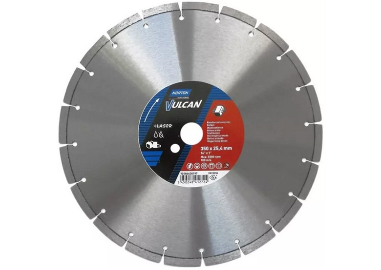 Diamanttrennscheibe 350x25,4mm Norton Vulcan Laser