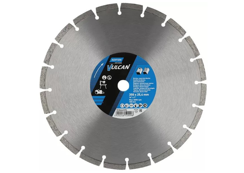 Diamanttrennscheibe 350x25,4mm Norton Vulcan Universal