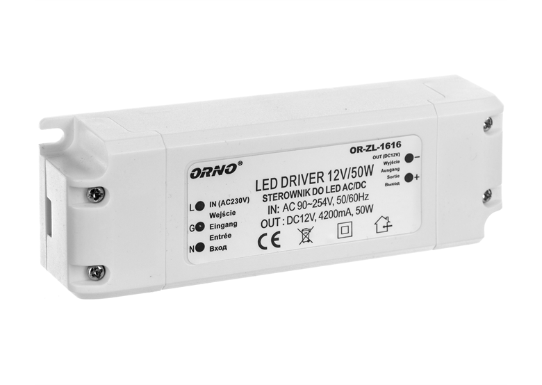 Betriebsgerät LED 12V Orno OR-ZL-1616