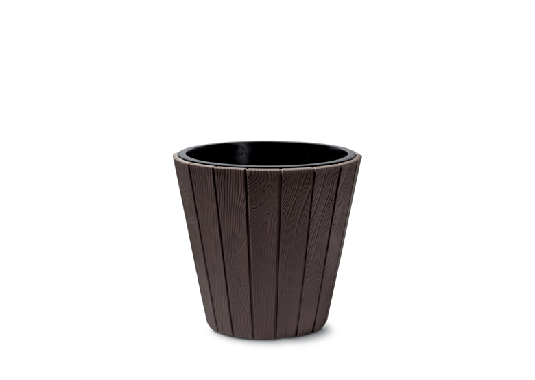 Blumentopf WOODE - Braun Prosperplast DBWO400-R222