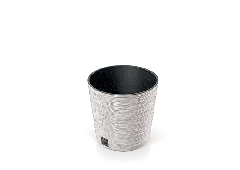 Blumentopf - FURU ROUND LOW ECO WOOD - weiß ECO Prosperplast DFR300W-S449W