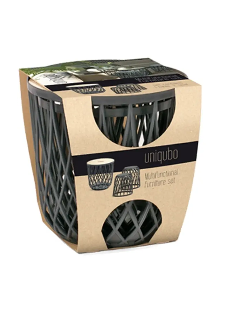 Set-Multifunktionskörbe 3 St. UNIQUBO SET3 Anthrazit Prosperplast IKUBS3-S433