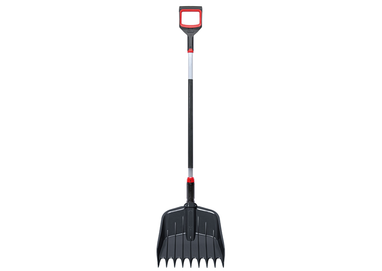 Gartenschaufel mit Rechen RAKE LOADER schwarz Prosperplast ILG2-S411