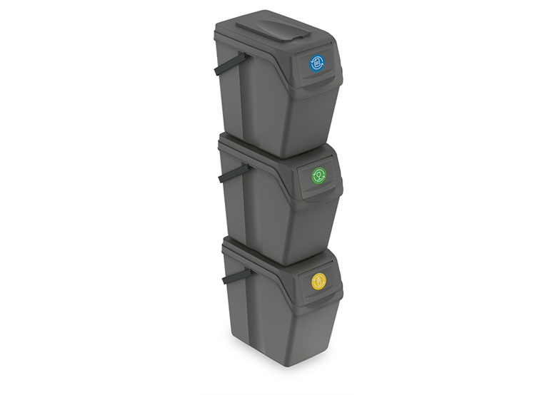 Abfallbehälter-Set 25l SORTIBOX 3 St. Prosperplast ISWB25S3-405U