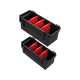 Satz modularer Behälter Qbrick System Custom Deep Modular Bin Set