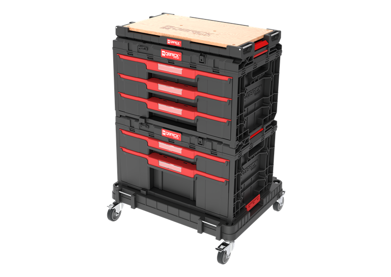 Schubladenset auf Rollenplattform Qbrick System ONE 2.0 WORKSHOP DRAWERS SET nr 4